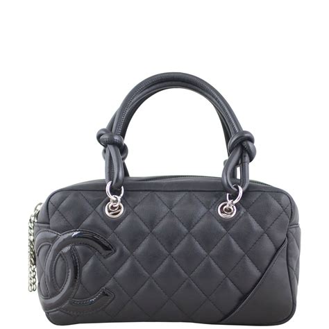 chanel quilted cambon mini bowler bag|Chanel Bowler Bag .